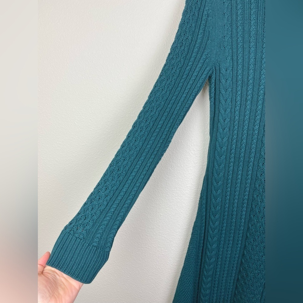 Peruvian Connection Women's Small Marina Dress in Mallard Knit Maxi Long Sleeve - Picture 16 of 16